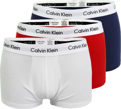 Obrázek produktu pro Calvin Klein Pánské 3 balíčky plavek s nízkým sedem, vícebarevné L