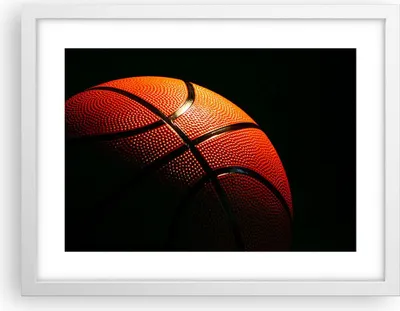 Produktbild von Gerahmtes Poster - Weißer Rahmen - Basketball Spiel Sport - 40x30 cm - Wand Bild - Wanddeko - Wandbilder - Kunstposter - Wandposter - Bilderrahmen - Bilder - Kunstdruck - Wandbild - P2WAA40x30-2225