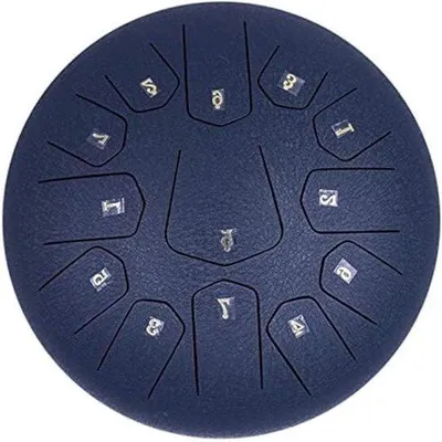Produktbild von Famanu Steel Tongue Drum - Handpan Drum 30 cm - Blau