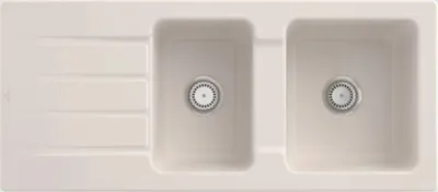 Produktbild von Villeroy & Boch Keramikspüle 338001KR, Architectura 80 Einbauspüle - inkl.