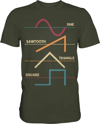 Produktbild von Modularer Synthesizer Analog Wellenform T-Shirt – Urban Khaki / XXL