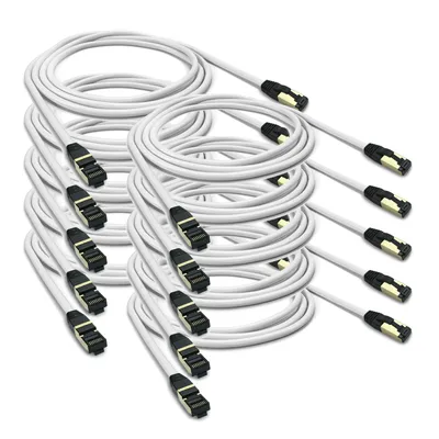 Produktbild von ARLI 10x 1m RJ45 Patchkabel CAT 8.1 S/FTP Netzwerkkabel Halogenfrei