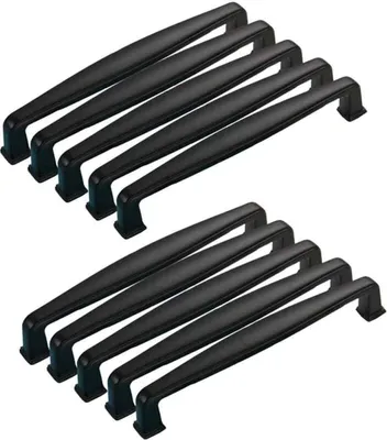 Produktbild von Möbelgriff, Lochabstand 128 mm, 10 Stück, Küchenschranktürgriff, Schlafzimmer