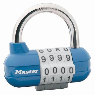 Produktbild von Master Lock 1523EURD Zahlenschloss, Zufällige Farbe, 5,9 x 6,4 x 2,6 cm