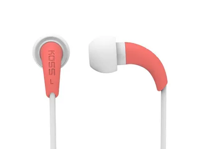 Obrázek produktu pro Koss KEB 32 Coral, Kabel, 20 - 20000 Hz, Sluchátka, Červená