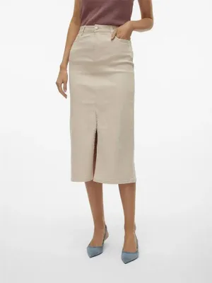 Produktbild von Vero Moda Wild Lucky Midirock Beige S Damen Beige S