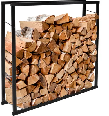 Produktbild von ib style® Kaminholzregal Brennholzregal Feuerholzregal 100x100x25cm