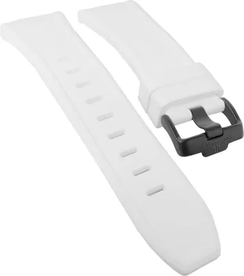 Produktbild von Jacques Lemans Miami ⇒ Uhrenarmband weiß Silikon Band ⇒ 1-1784 1-1784i