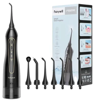 Image de Irrigateur buccal rechargeable, 3 modes, modèle 5020E, couleur noire