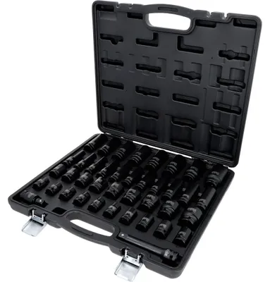 Produktbild von KS Tools 515.0065, Steckschlüssel-Satz, 1/2", 40 Kopf/Köpfe, Chrom-Molybdän-Stahl, ISO 1174, DIN 3129, ISO 2725-2, DIN 3121, 8 kg