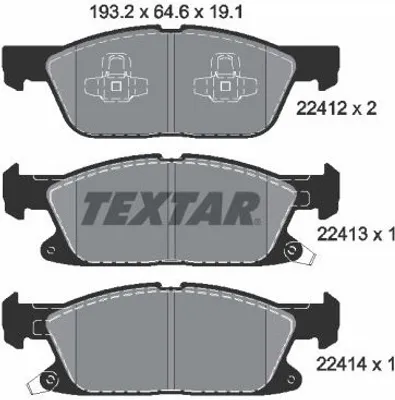 Zdjęcie produktu dla Klocki Hamulcowe Ford Przód Galaxy/S-Max 1,5-2,0 15-