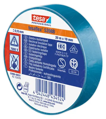 Produktbild von tesa Professional 53988, 20m x 19mm, blau
