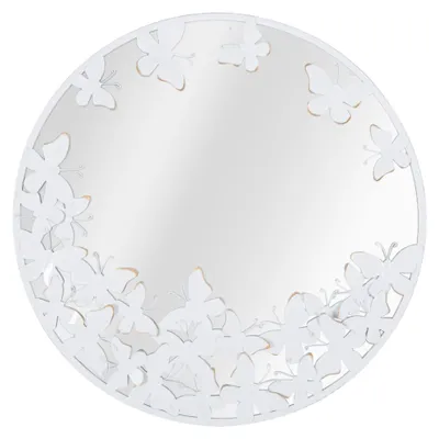 Immagine prodotto di Mauro Ferretti specchio da parete bianco farfalla Ø 62,5x2,3 cm bianco