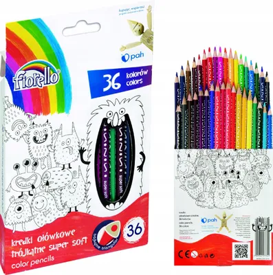 Image de Super Soft 36 couleurs aiguisées triple. FIORELLO