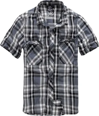 Produktbild von Brandit Herren Hemd Roadstar Shirt BD4012 Mehrfarbig Black/Charcoal 3XL
