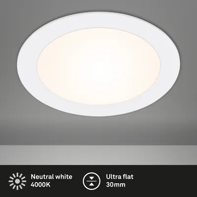 Obrázok produktu pre LED vstavané svetlo IP23 12W 1200 lm 4000 K biela Ø 17/16 cm 230V