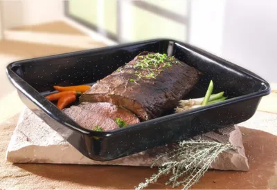 Produktbild von RIESS 0402-22 Profi Auflaufform, 33 x 42 x 7 cm, anthrazit