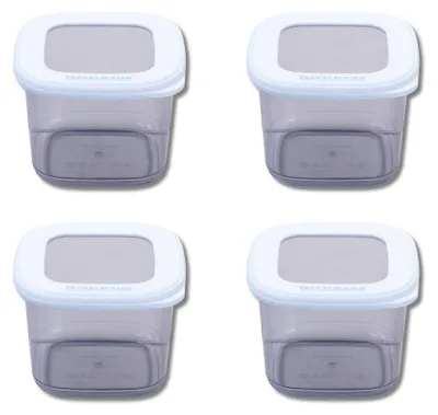 Image de Lot de 4 boîtes hermétiques 0,55L avec 4 ustensiles de cuisine Fackelmann Storage