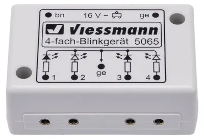Produktbild von Viessmann 5065 - Vierfach-Blinkelektronik für Andreaskreuze - Neu