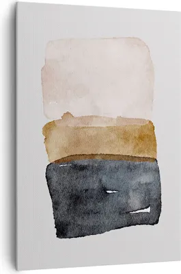 Produktbild von Bild auf Leinwand - Leinwandbild - Einteilig - Abstraktion die Farben Aquarell - 70x100cm - Wand Bild - Wandbilder - Leinwanddruck - Wanddekoration - Leinwand bilder - Wandbild - PA70x100-4947