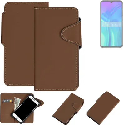 Produktbild von K-S-Trade Schutzhülle Klapphülle Kunstleder für Huawei Honor 20 Lite braun Handy Hülle Wallet Case