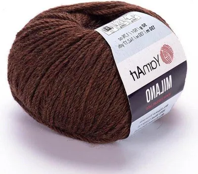 Immagine prodotto di Filato misto lana di alpaca e acrilico color marrone scuro, 500 g, morbido