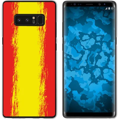 Produktbild von PhoneNatic Case kompatibel mit Samsung Galaxy Note 8 Silikon-Hülle WM Spanien M11