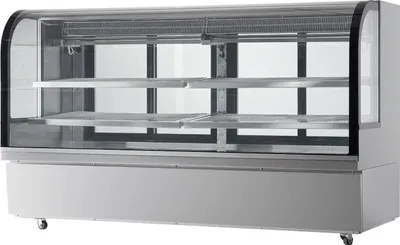 Produktbild von SucceBuy Kühlvitrine, 32 Cu.Ft./901L groß für Bäckerei, 4-Tier，32 Kubikfuß Innenraum kommt mit 4 Regalen und verstellbaren Schlitzen