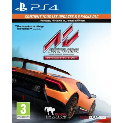 Produktbild von 505 Games Assetto Corsa - Ultimate Edition, PlayStation 4, Multiplayer-Modus, E (Jeder), Virtual Reality (VR)-Headset erforderlich