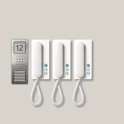 Obrázek produktu pro Siedle SET CA 812-3 E/W Edelstahl - Weiß (210008740-00)