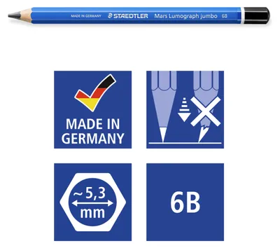 Immagine prodotto di Matita STAEDTLER® 100J-6B Mars Lumo, 6B, 100% PEFC
