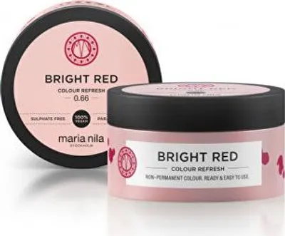 Immagine prodotto di Maria Nila Colour Refresh maschera nutriente con pigmenti colorati per ravvivare le tonalità rosse Bright Red 300 ml