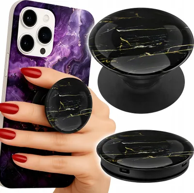 Image de Support telephone Popsocket pour doigt / support - KAMIENNE ELEGANCKIE WZORY