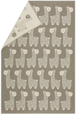 Produktbild von David Fussenegger Kinderdecke Plaid Carla 'Alpaka' 135 x 200 cm Rauch- Beige