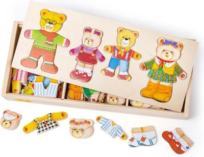 Produktbild von Bigjigs Toys Anziehpuzzle Bärenfamilie