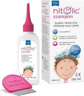 Produktbild von Pipi Nitolic Szampon do eliminacji wszy i gnid, 180 ml