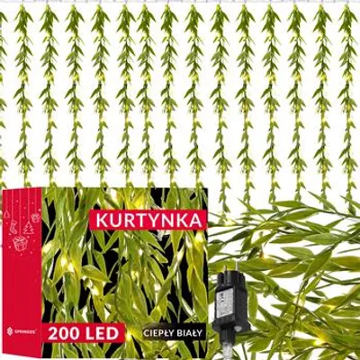 Immagine prodotto di Ruskus 200 Tenda luminosa a led bianco