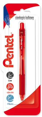 Produktbild von EnerGel-Kugelschreiber 0,5 mm BLN105, rot, 1 Blisterpackung