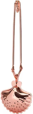 Produktbild von Teezange, Teefilter, Tee-Ei "Muschel" rose gold