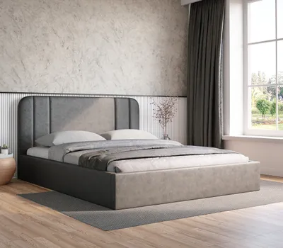 Obrázek produktu pro Čalouněná postel 200x200 MARGARIDA 2 - světle šedá