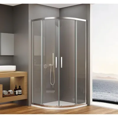 Zdjęcie produktu dla BORG kabina prysznicowa kwadratowa 900x900x1950 mm, R550, szkło przezroczyste