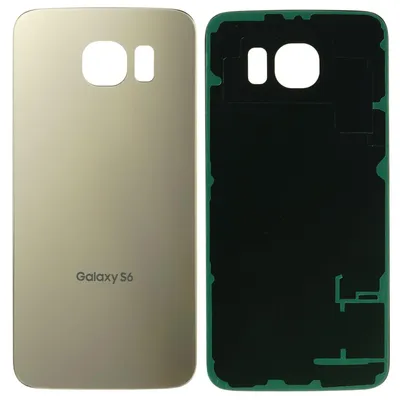 Produktbild von Samsung Galaxy S6 (SM-G920F) Backcover + Kameraglas + Kleber, Gold