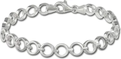 Image de SilberDream Bracelet Femme Cercle argent sterling mat 19,5cm argent SDA431