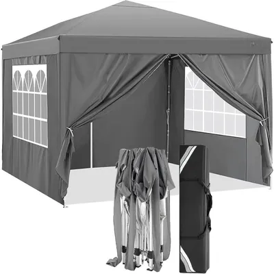 Produktbild von Festzelt - Partyzelt - Pavillon - Pop-up-Zelt - Gartenzelt - 3,05 x 3,05 m - Wasserdicht
