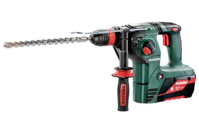 Produktbild von Metabo Akku-Kombihammer KHA 36 LTX, incl. 2x Akku Li-Power 5,2 Ah, Schnellladegerät, Zubehör, Kunstostoffkoffer