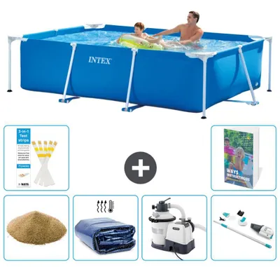 Produktbild von Rechteckiger Frame Pool - 260x160x65 cm - 7-teilig S89