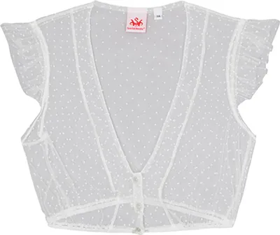 Produktbild von Dirndlbluse Genta Flügelarm weiß 38