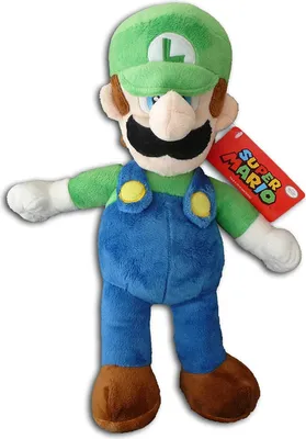 Produktbild von Nintendo Super Mario Luigi 35 - 40 cm Plüsch Stoffpuppe