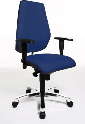 Produktbild von Drehstuhl Sitness 30 - blau Universalrollen.
