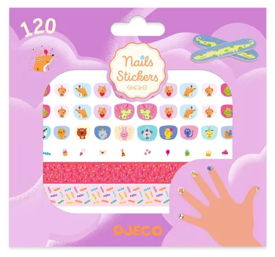 Image de Autocollants pour ongles « Happy Birthday », Djeco